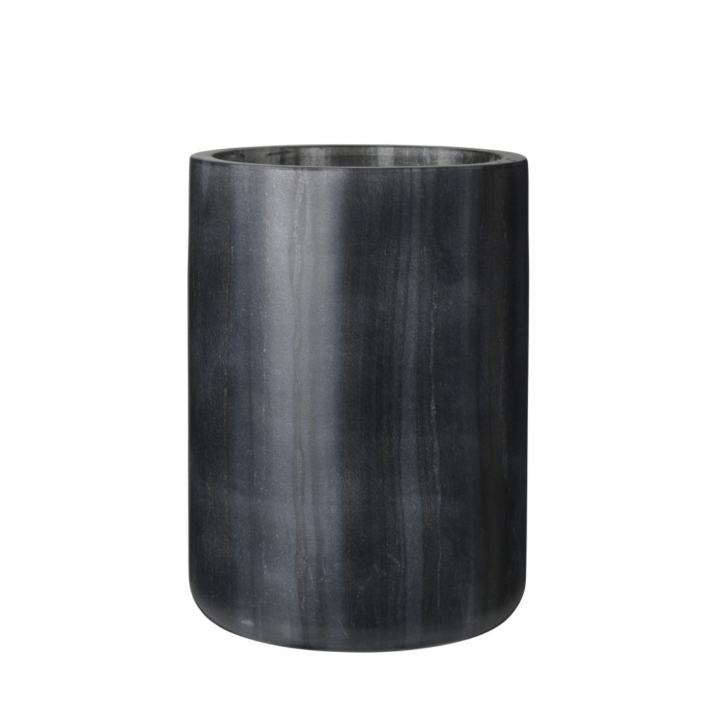 Louise Roe Bella Vase Stone Black Marble