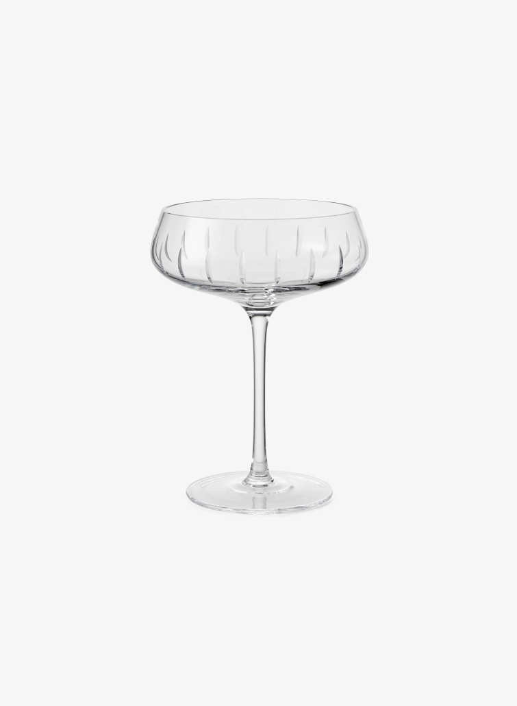 Louise Roe Crystal Champagneglass, Klar