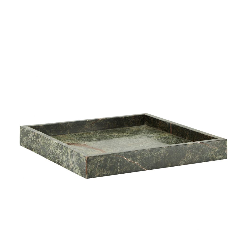 Cozy Living Marble Tray Green Square