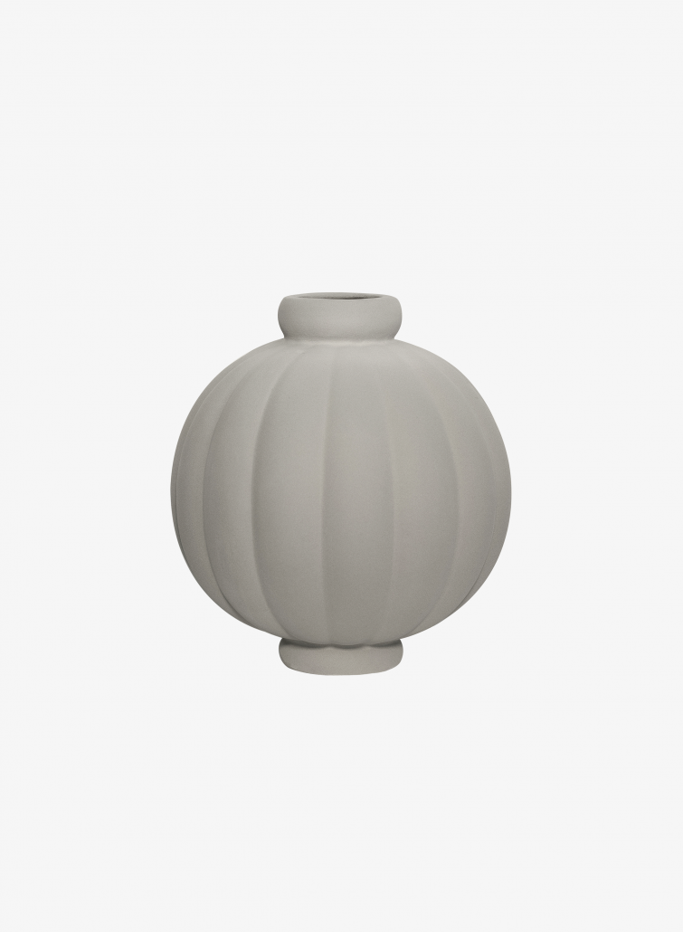 Louise Roe Balloon Vase 01 Sanded Grey 25cm