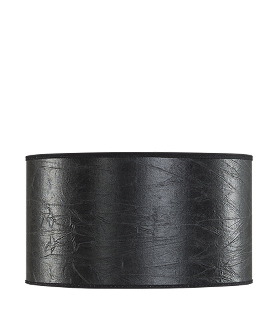 Artwood Cylinder Small Leather Black Lampeskjerm