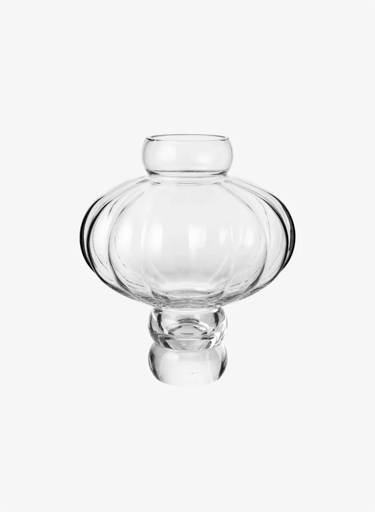 Louise Roe Balloon Vase Clear H30cm
