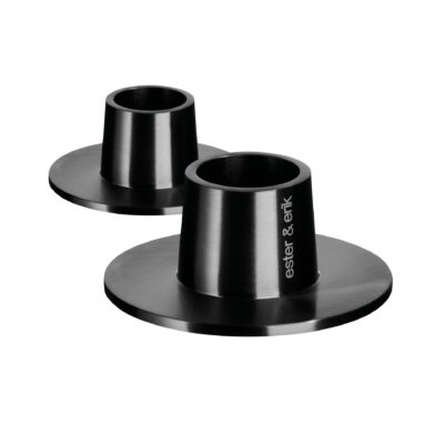 Ester & Erik Lysestake Medium Matt Sort 2-pk