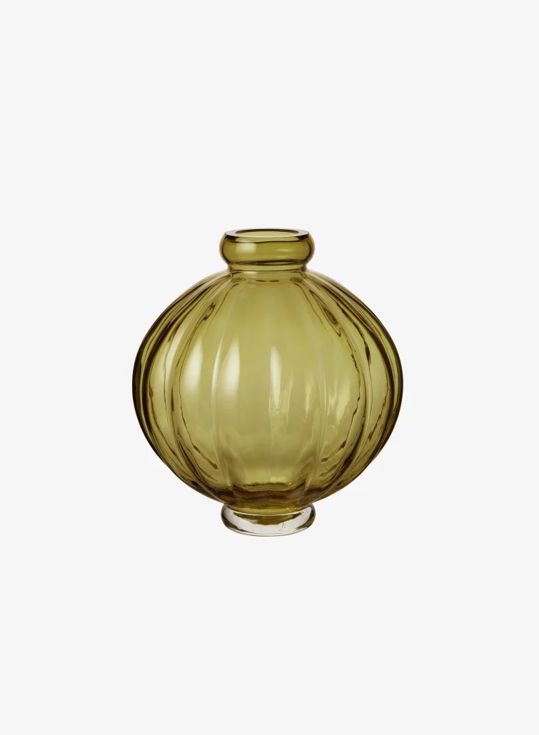 Louise Roe Balloon Vase Olive H25cm