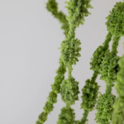 Oppdag Objects Bloom sine kunstige blomster. 3D printet med fokus på bærekraftige materialer. Nydelig og naturtro Amaranthus med 6 grener 54cm