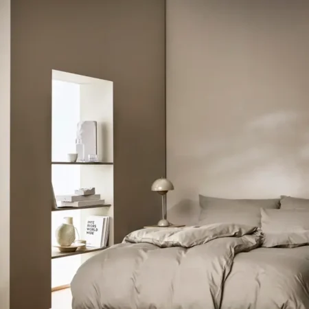 Høie Harmoni Beige Sateng sengesett